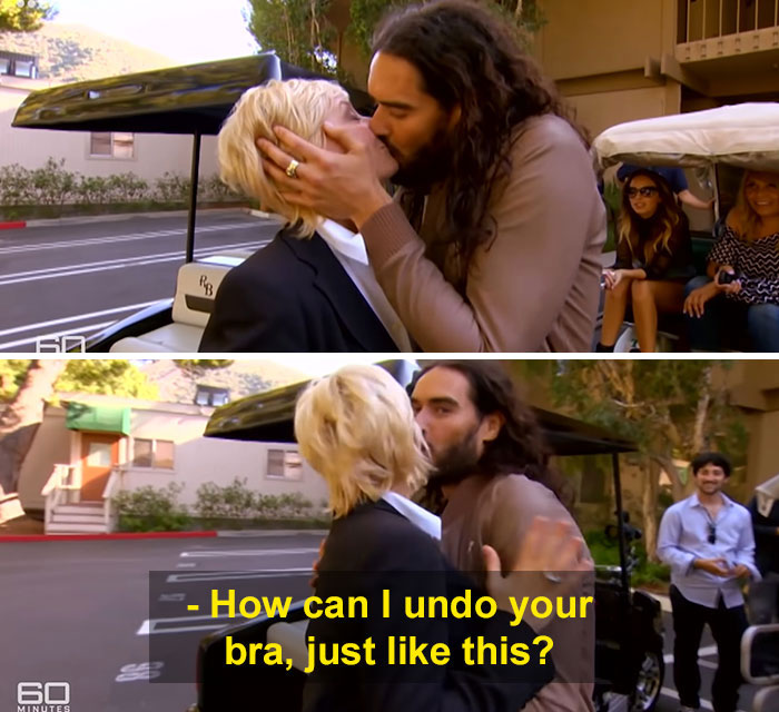 Russell Brand's Forced Kiss