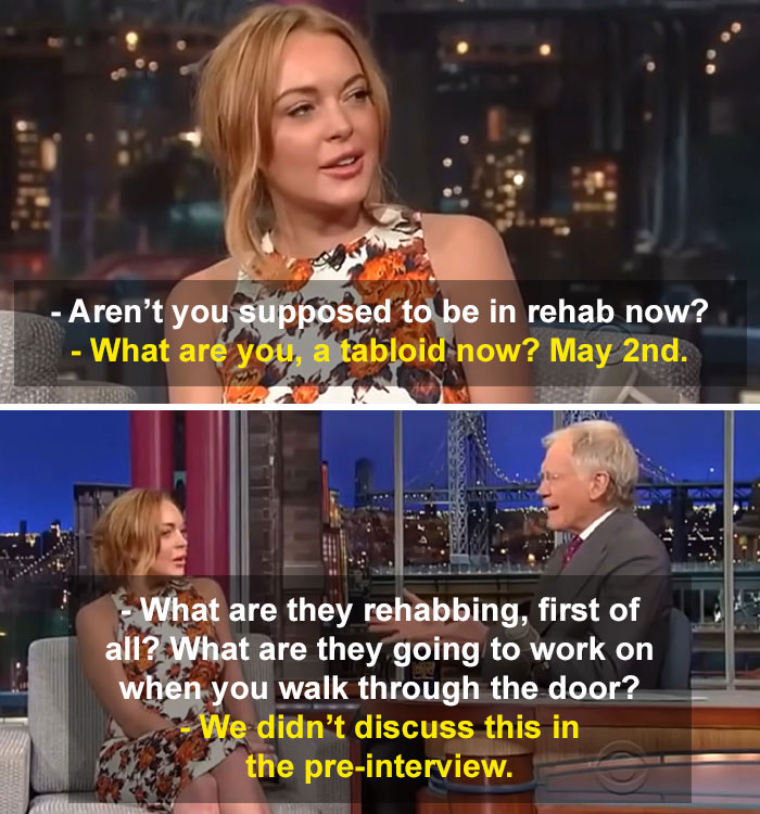 David Letterman Goes Too Far With Lindsay Lohan