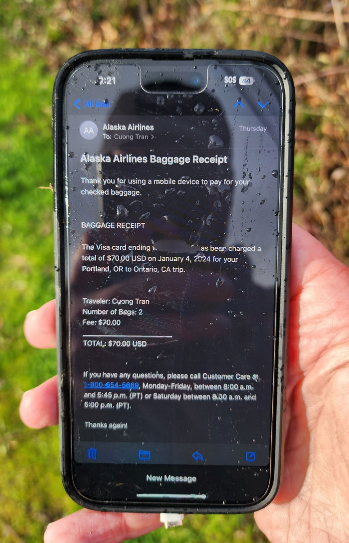 Phone Survives Falling From The Already Viral Alaska Airlines Flight Where A Door Was Lost Phone Survives Falling From The Already Viral Alaska Airlines Flight Where A Door Was Lost