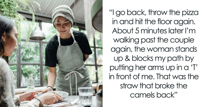 Karen Gets Ridiculously Embarrassed And Shooed From Restaurant By Server Who She Tried Raging At