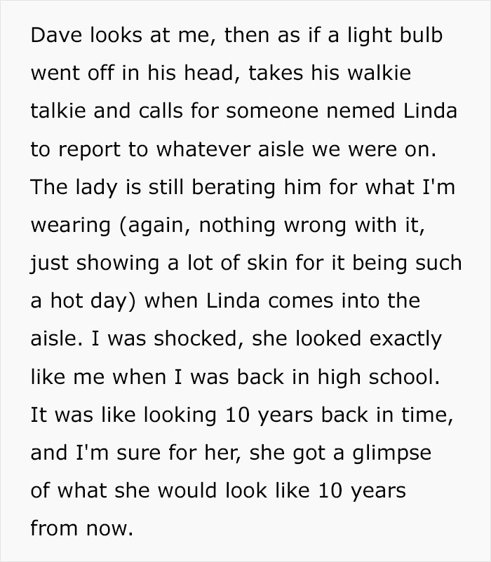 Woman Berated By Karen Over Her “Shameful” Outfit, Watches Her Audacity Change To Embarrassment Woman Berated By Karen Over Her “Shameful” Outfit, Watches Her Audacity Change To Embarrassment