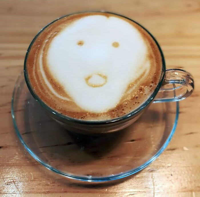 When Even Your Coffee Is Surprised By How Ugly Your Latte Art Is. But It's Delicious. I Swear