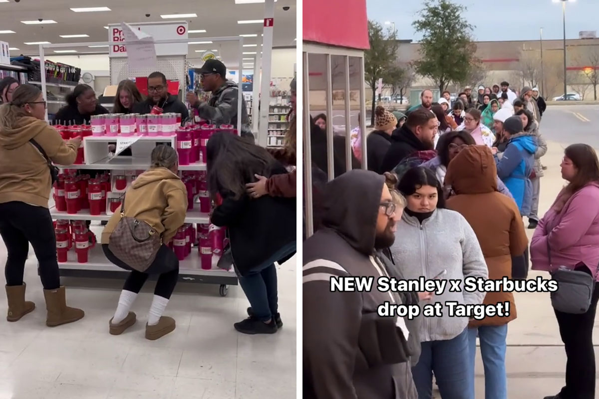 Starbucks pink Stanley cups: Shoppers line up at Targets at 3 a.m.