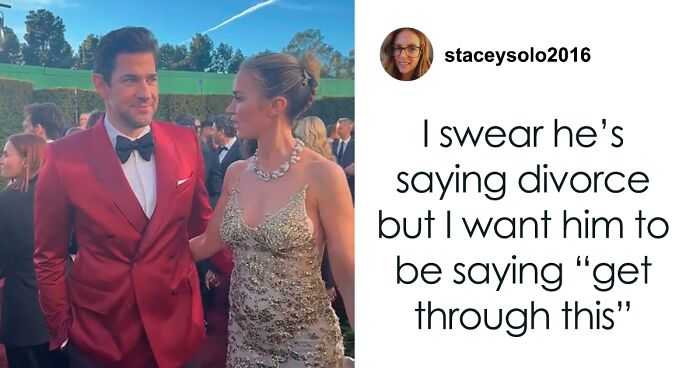 We Finally Know Whether John Krasinski Whispered “Divorce” To Wife Emily Blunt At Golden Globes