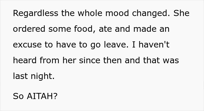 Guy Doesn't Understand Why Date Got Upset He Ate Without Her, The Internet Doesn’t Hold Back Guy Doesn't Understand Why Date Got Upset He Ate Without Her, The Internet Doesn’t Hold Back