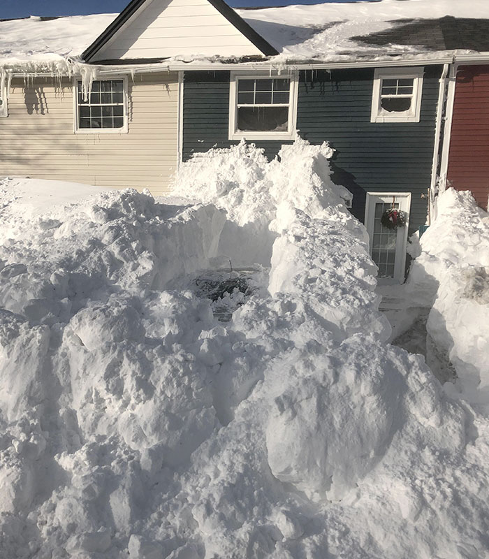 St. John's, Newfoundland - January 18, 2020. Yes, That's The Top Of My Car