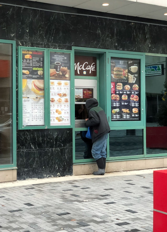 McDonald's In Downtown London, Ontario, Has A Walk-Through Window