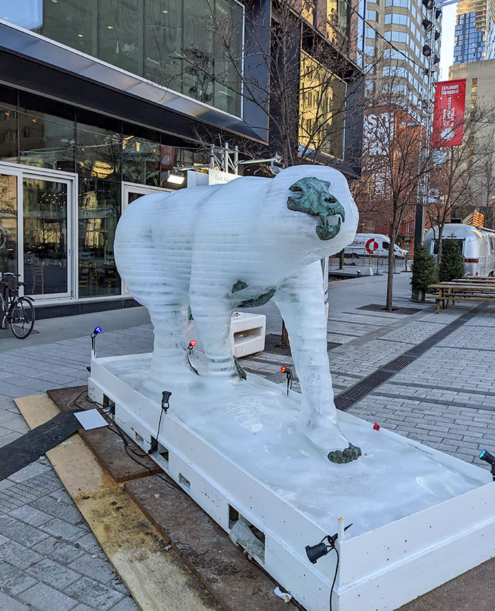 Climate Change Art Installation In Montréal, Canada
