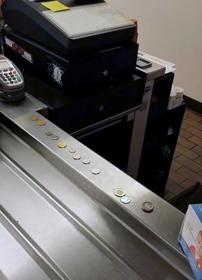 There Was No Cashier, So People Just Left Their Money On The Counter For Coffee. Only In Canada