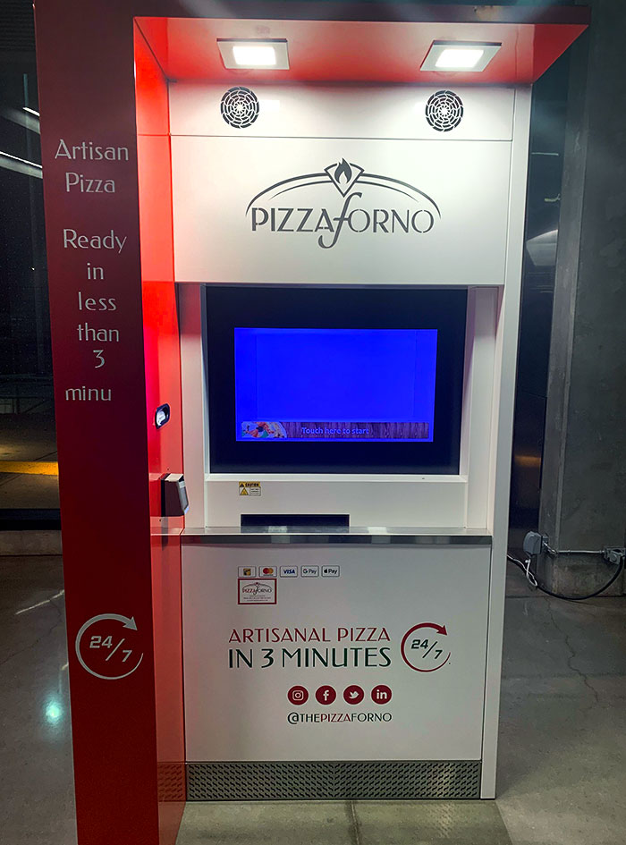 Today, I Saw This Pizza Vending Machine In Toronto Subway Station