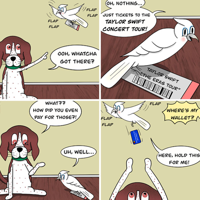 My “Floof n’ Feathers” Comics Are Inspired By The Everyday Antics Of My Real-Life Pets (12 Pics)