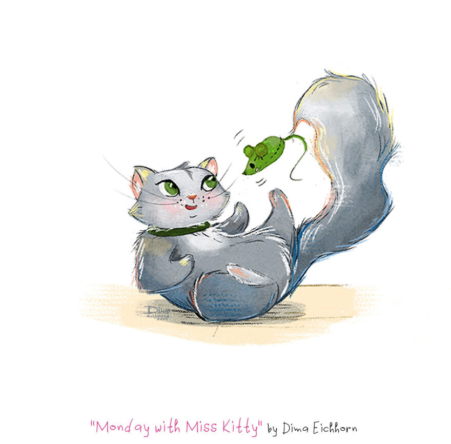 I Wrote And Illustrated A Book About A Day In The Life Of A Cat!