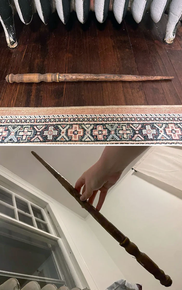 We Just Moved Into Our 1920s Home This Month. I Was Rolling Out A Rug And Laid Down On It After. I Looked Over, And There Was This Wand