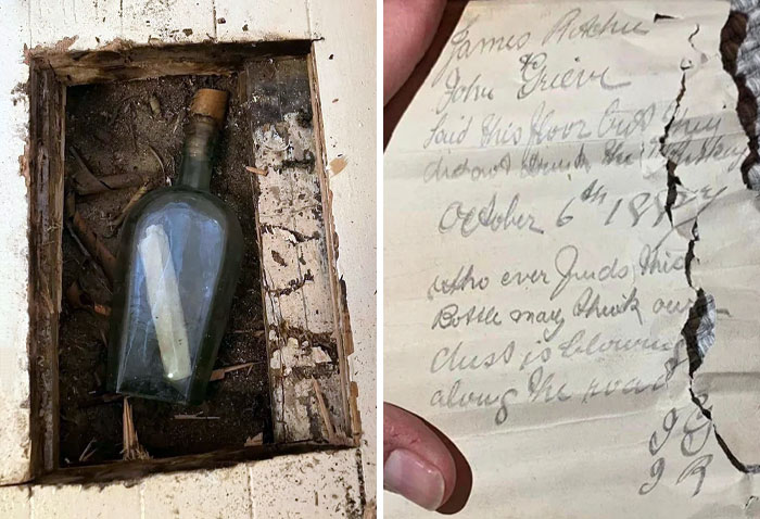 A Woman From Edinburgh Discovered A 135-Year-Old Note Buried Under The Floorboards Of Her House