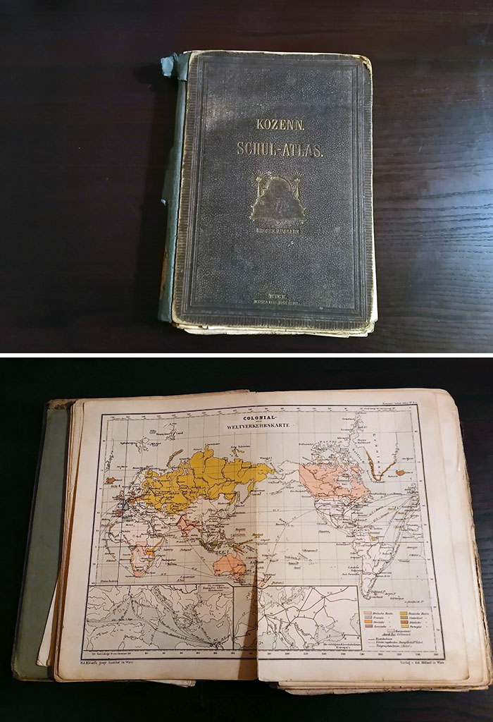 In My Grandparent's Basement I Found A World Atlas From 125 Years Ago