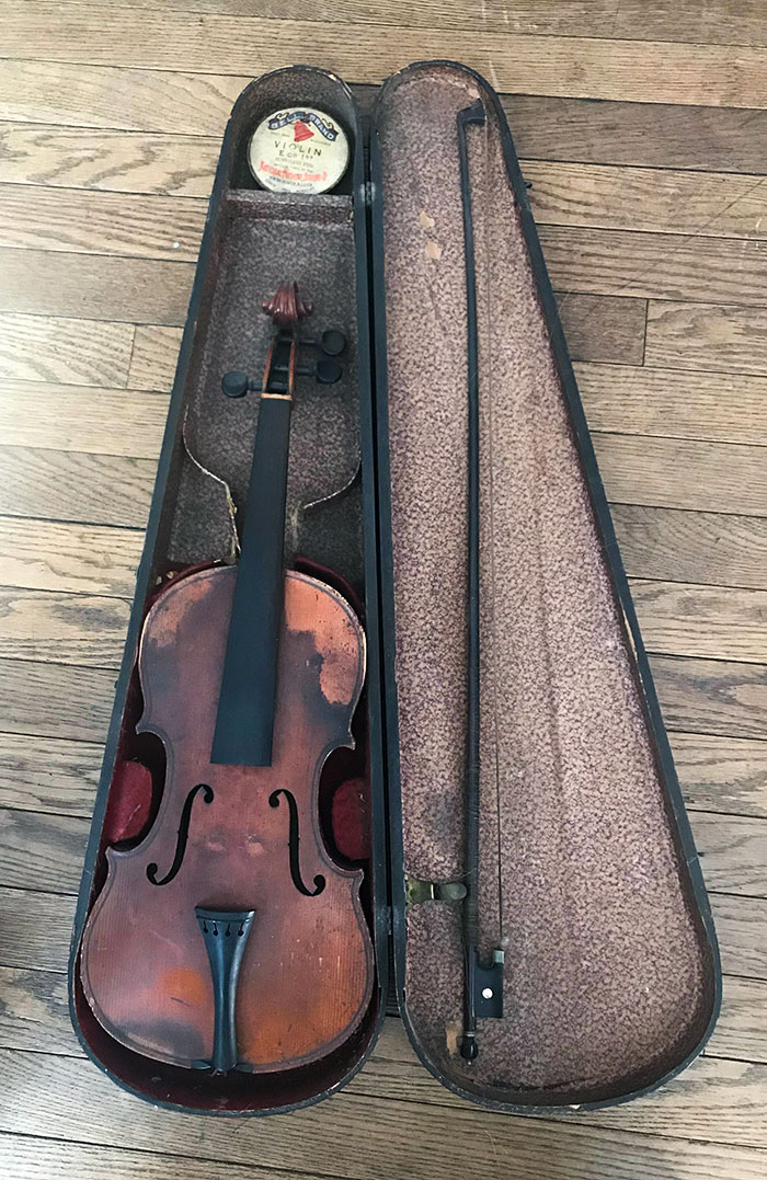 The House I Grew Up In Was Being Torn Down, So I Went Up Into The Attic And Found This Between The Rafters. Label Reads: "Antonius Stradivarius Cremonensis Faciebat Anno 1765"