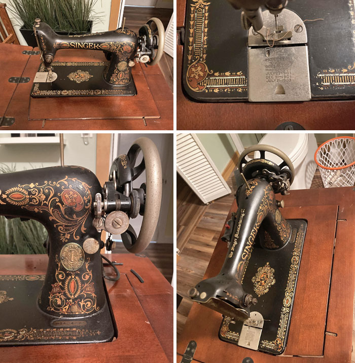 Apparently, I Slept 10 Feet Away From A 1910 Singer Sewing Machine My Entire Life Without Knowing It