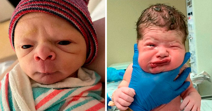 35 Parents Share Pics They Used To Announce Their Baby’s Birth Vs. What They Actually Looked Like