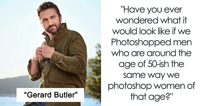 Person Shows Off How Unfair Media Is By Photoshopping 17 50-Something Men The Same Way Women Are