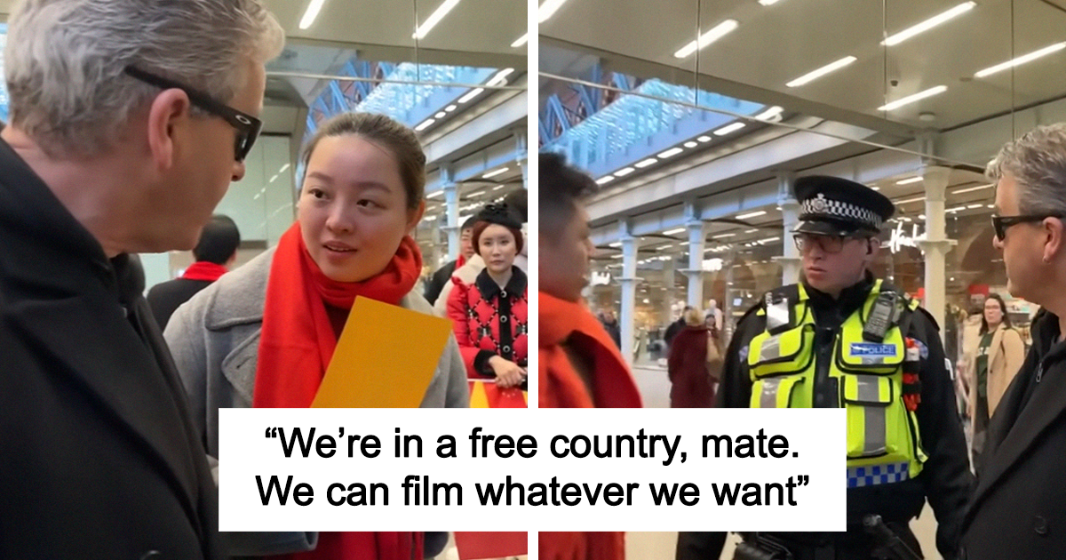 Police Forced To Intervene As Chinese Tourists Confront London Train Performer Over Livestream