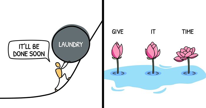 This Guy Creates Motivational Illustrations Aiming To Help People Focus On The Positive (25 New Pics)