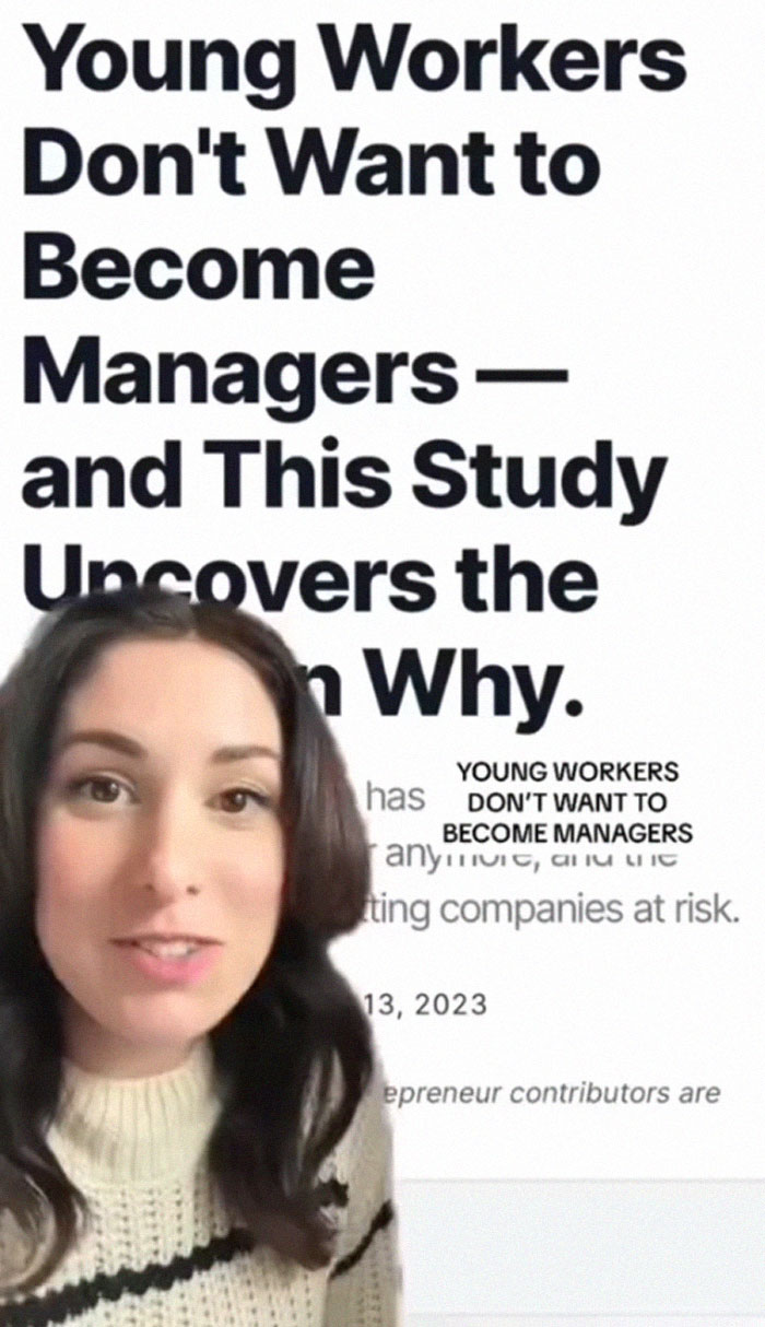 “Glorified Unpaid Internship”: Woman Explains Why Millennials & Gen Z Don’t Want To Be Managers