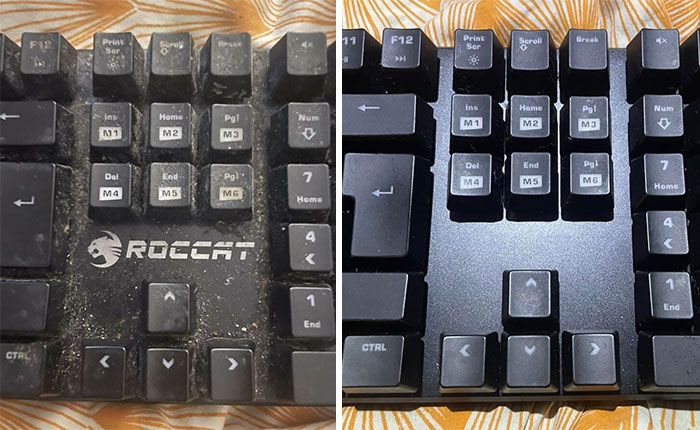 Cleaned My Boyfriends Crusty Keyboard After 5 Years