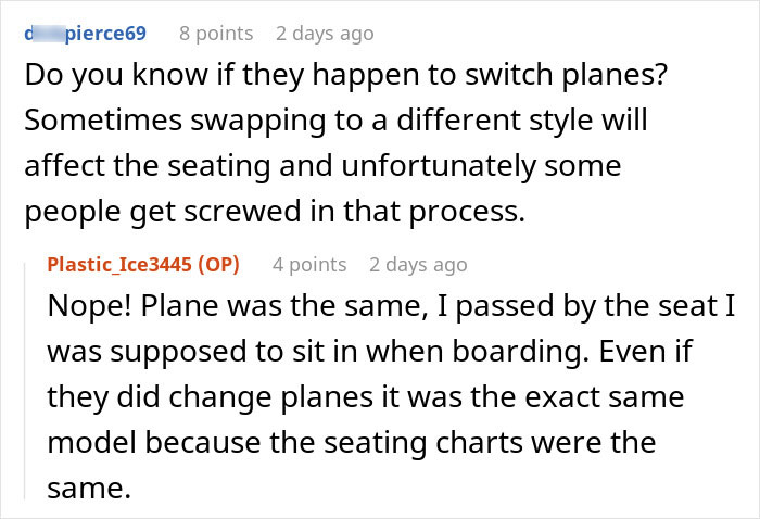 Traveler Books The Comfort Seat She Wants, Gets Surprised By A Last-Minute Bump Down To Economy Traveler Books The Comfort Seat She Wants, Gets Surprised By A Last-Minute Bump Down To Economy