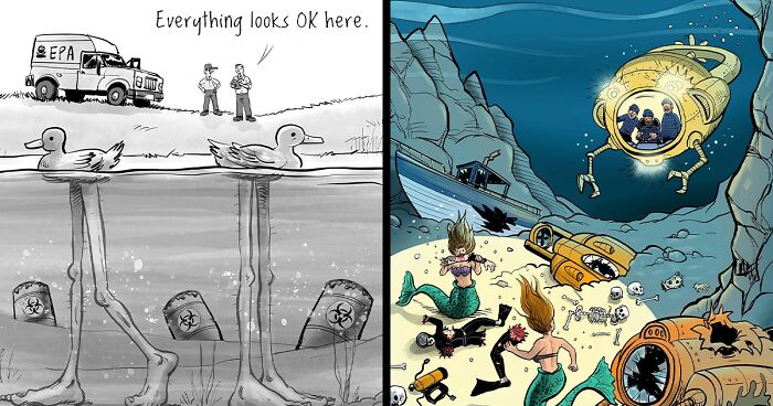 35 Hilarious One-Panel Comics By Derek Evernden With Darker Undertones (New Pics)