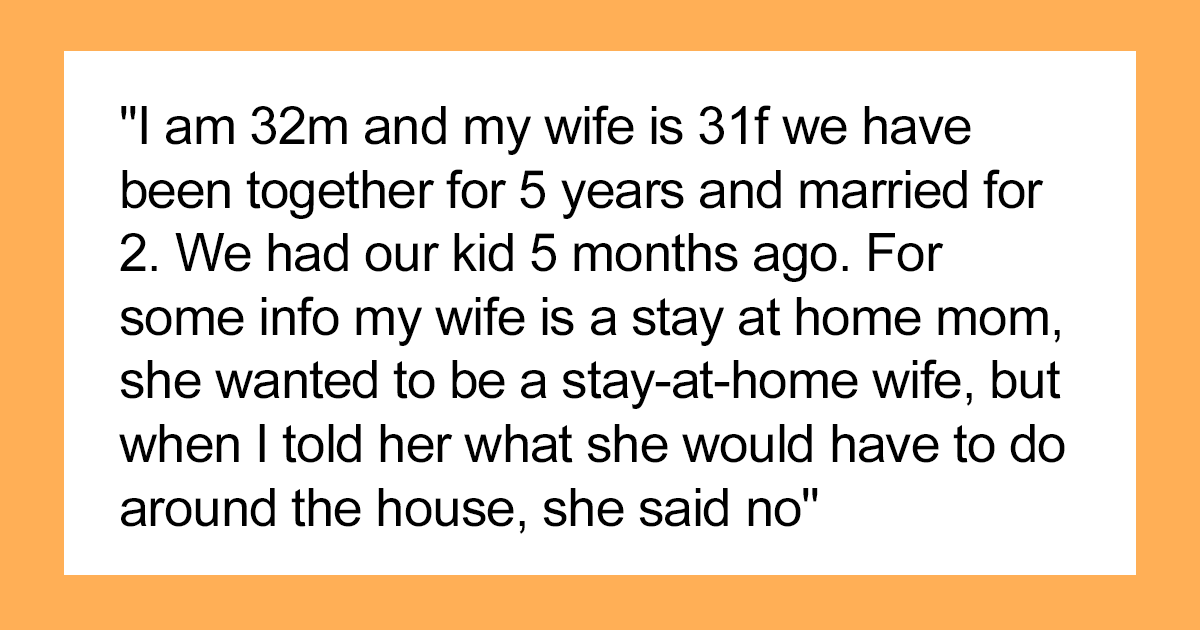 Man Tells Wife Not To Complain About Her Stay-At-Home Mom Responsibilities As She Wanted That - Vimarsana News