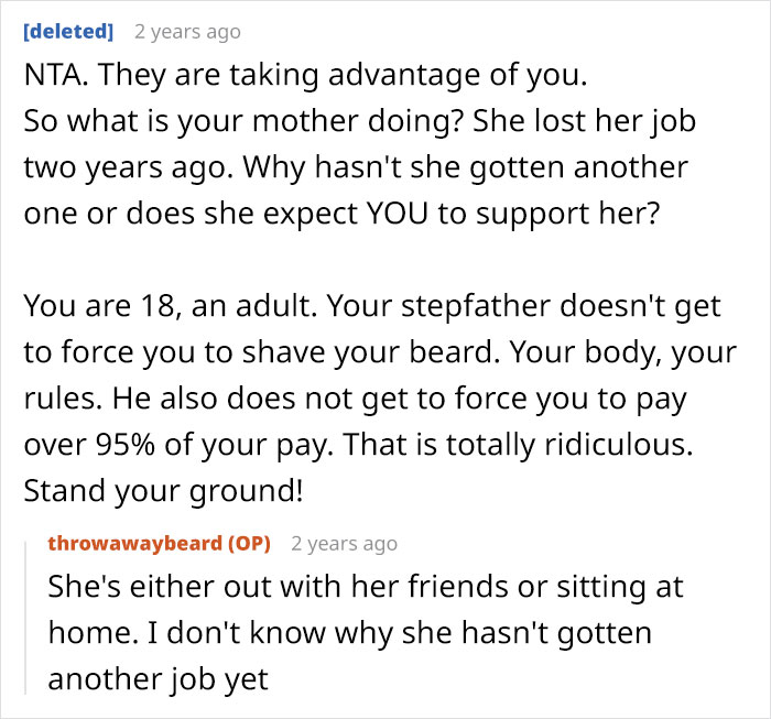 Teen Refuses To Give Up 95% Of His Paycheck As Rent, Parents Are Furious Teen Refuses To Give Up 95% Of His Paycheck As Rent, Parents Are Furious