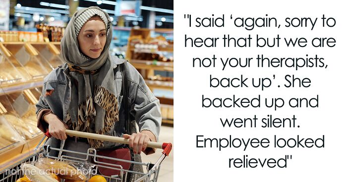 Shopper Shuts Up Trauma-Dumping Woman For Talking At Him While Checking Out