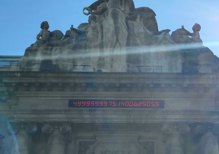 That Clock On A Museum In Geneva Which Indicates When The Sun Is Supposed To Explode