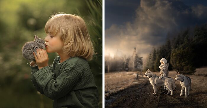 I Visited Different Places Around The Globe And Took 25 Charming Photos Of Children And Animals