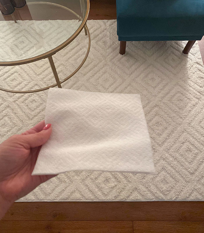 My Rug Looks Like A Giant Version Of My Napkin