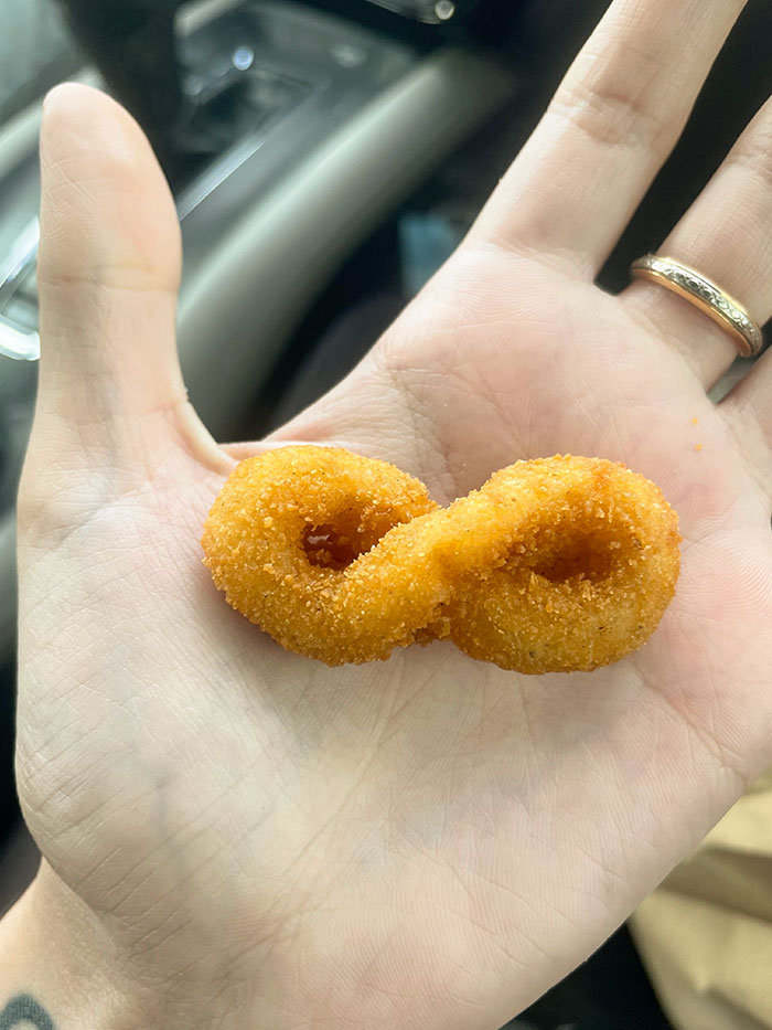 One Of My Onion Rings From Burger King Today Looks Like A Perfect Infinity Symbol