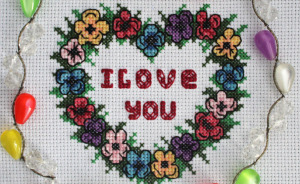 Simple And Easy Cross Stitch Patterns For Valentine's Day That I Made (10 Pics)