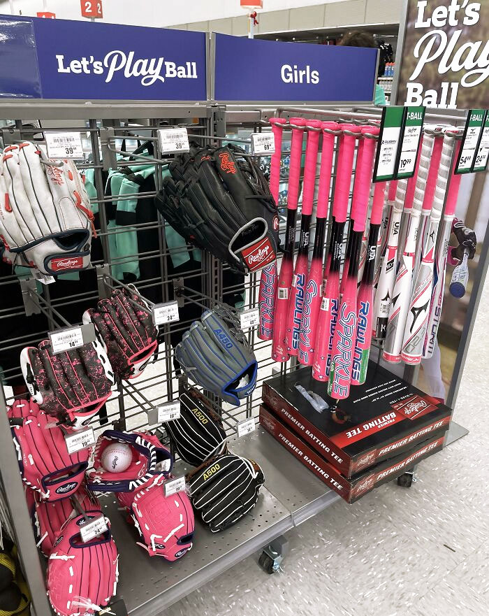 Because Girls Will Melt If They Don't Use A Sparkly Pink T-Ball Bat
