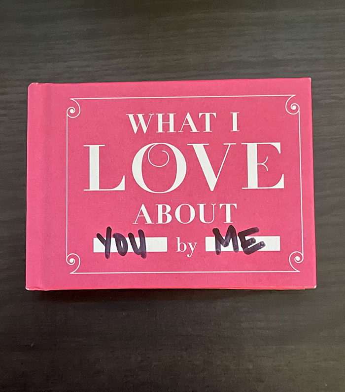  'What I Love About You Book', A Fill In The Blanks Journal To Express Your Mushy, Racy, Or Witty Love Towards Him