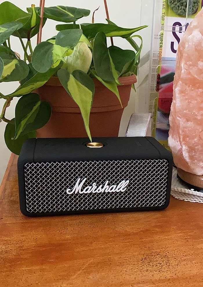Upgrade His Jam Sessions With The Marshall Emberton Portable Speaker, Offering 360° Sound, Compact Design And 20 Hours Playtime To Keep The Tunes Flowing All Day