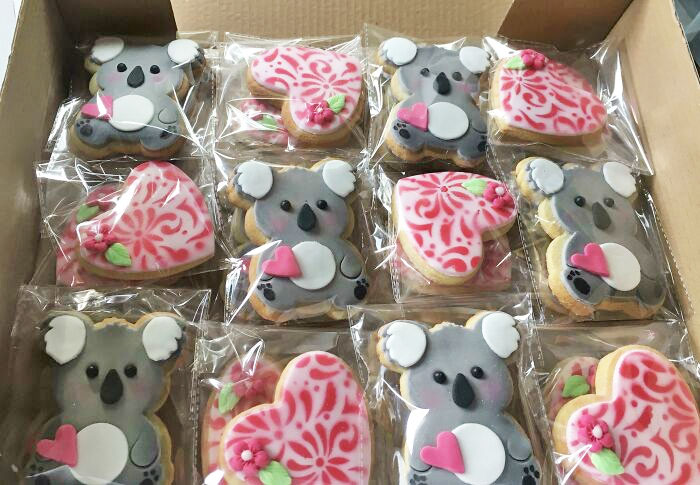 Some Valentine's Day Koala Cookies I Made For My Daughter's Class In School. The Theme Is "You're A Koala-Ty Friend"