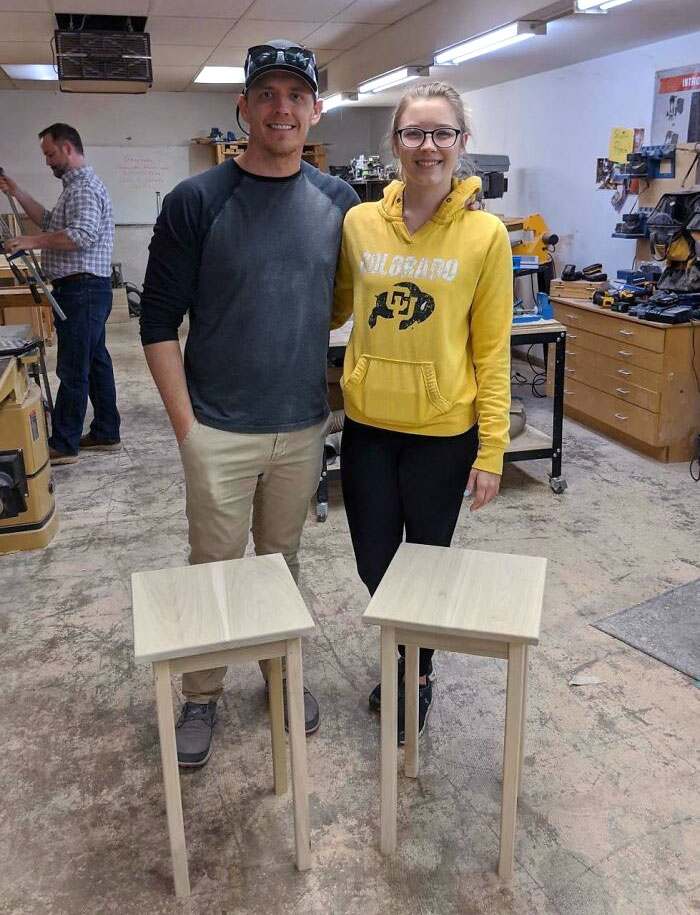 Girlfriend Got Woodworking Classes For Me (And Her) For Valentine's Day. Been A Long-Time Lurker And Am Glad To Have Finally Made The Jump. Looking Forward To Learning A Lot More