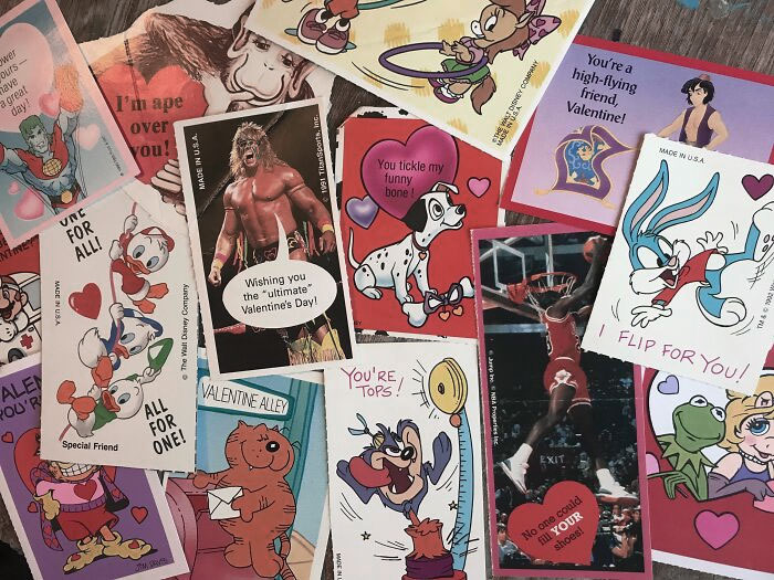 Here Going Through My Old School Work And Found A Bag Of Valentines From 1993 (Grade 4)
