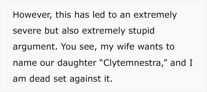Man Despises The Name Wife Loves For Their Baby, Asks For Help Online As She Won’t Budge Man Despises The Name Wife Loves For Their Baby, Asks For Help Online As She Won’t Budge