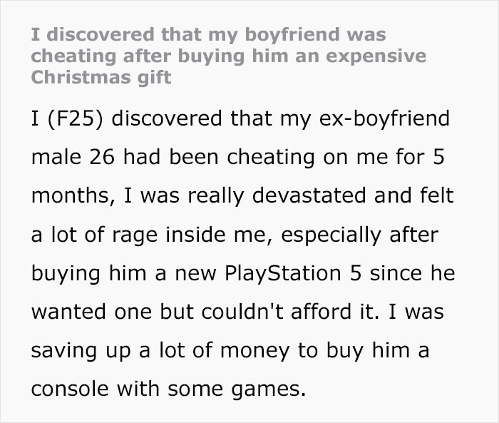 “I Trusted My Boyfriend A Lot But She Came With Receipts”: Guy Loses GF And PS5 After Christmas