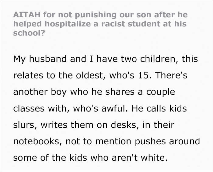 Parents Refuse To Punish Son Who Hospitalized A Super Racist Pupil At School