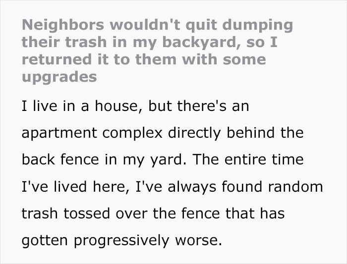 Home Owner Runs Out Of Legal Options To Stop Neighbors Trashing Their Yard, Takes Genius Revenge Home Owner Runs Out Of Legal Options To Stop Neighbors Trashing Their Yard, Takes Genius Revenge