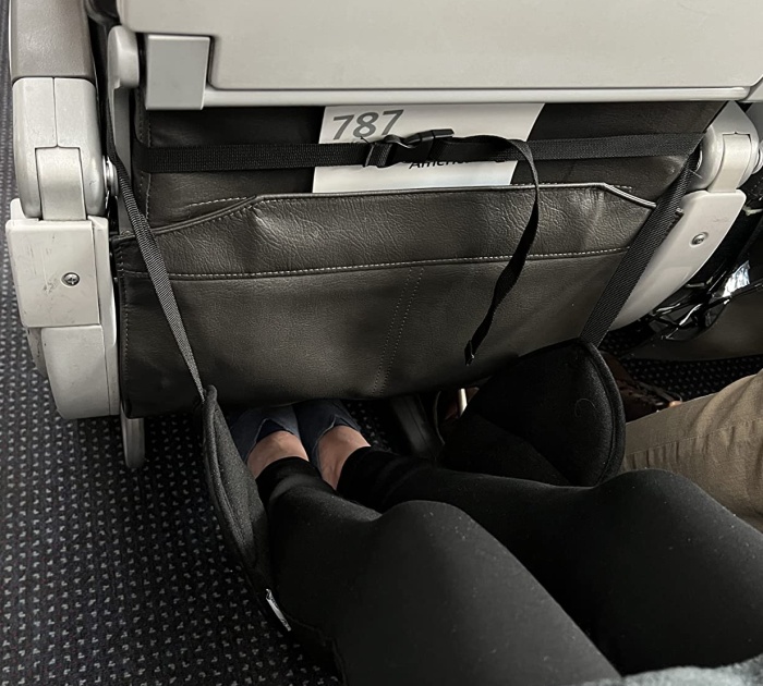  Sleepy Ride: Fly With Happy Feet. Premium Memory Foam Footrest For Shorter Legs