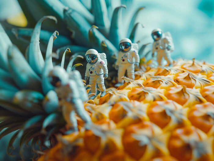 Tiny Explorers On A Pineapple Odyssey