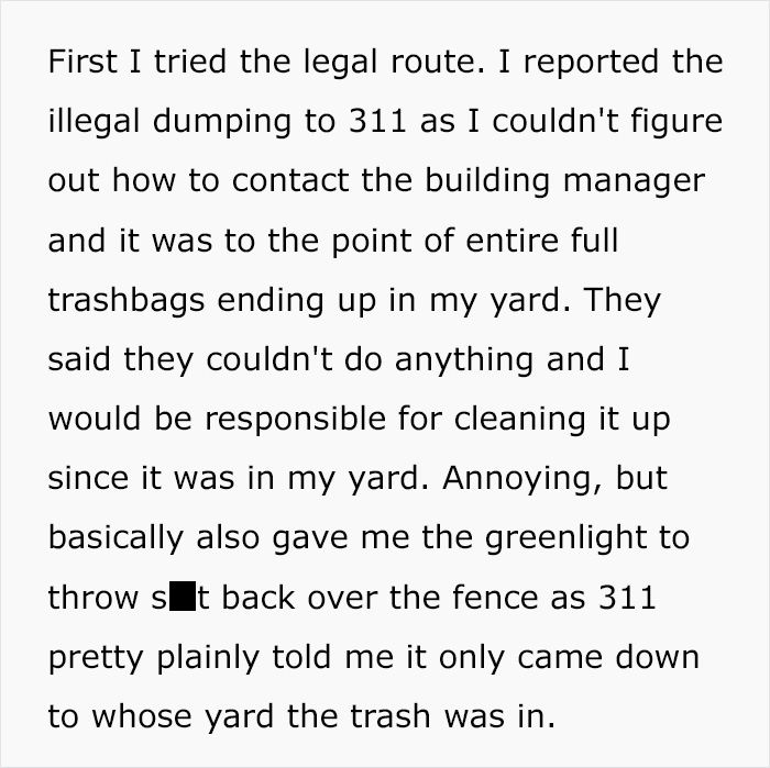 Home Owner Runs Out Of Legal Options To Stop Neighbors Trashing Their Yard, Takes Genius Revenge